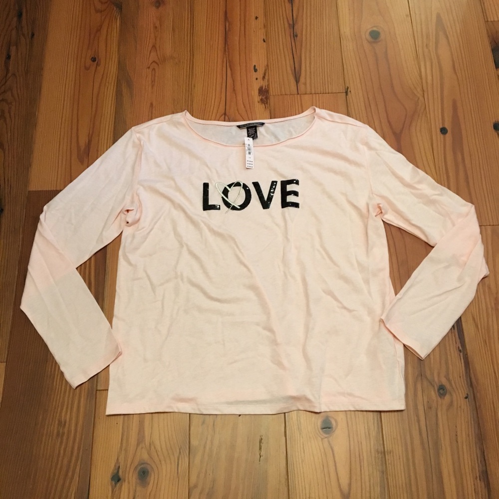 Victoria’s Secret Long Sleeve Pajama TShirt Top L